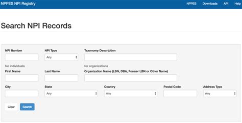 md npi search|national provider identifier database search.